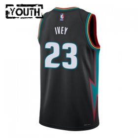 Dres Detroit Pistons Jaden Ivey Nike 2025-26 City Edition Crno Swingman - Dječji